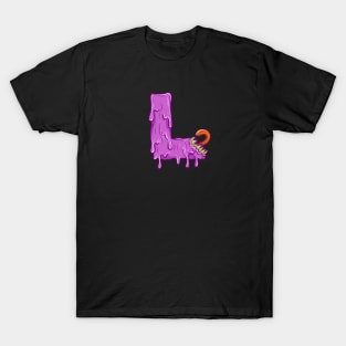 L melted Letters Grime T-Shirt